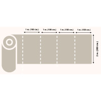 Холст в рулоне Лен крупное зерно 2х1 м/п плотность 690 г/м2 масляно-эмульсионный грунт ROSA (максимально 10 метров)