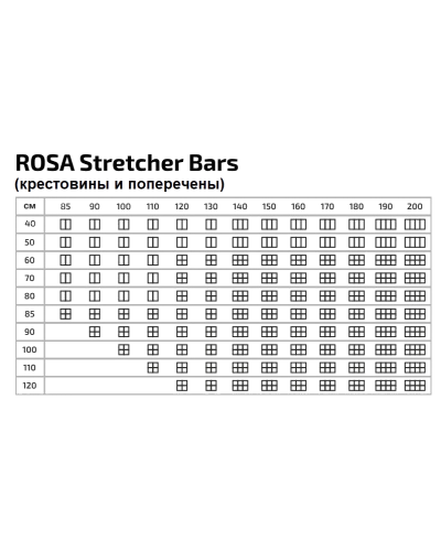 Холст на подрамнике хлопок 50х60 см, мелкое зерно 326 г/м2, акрил, Италия Unico