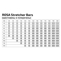 Холст на подрамнике лен 100х140 см, мелкое зерно, 230 г/м2 акрил ROSA