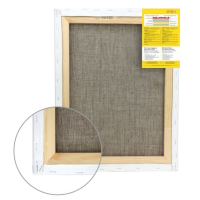 Холст на подрамнике лен 20х30 см, крупное зерно, 370 г/м2 акрил ROSA