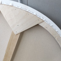 Круглый холст на подрамнике 60 см диаметр (хлопок)