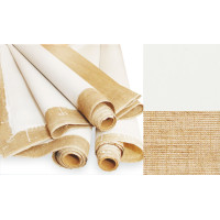 Полотно в рулоні Льон, дрібне зерно 1,5х1 м/п акриловий ґрунт, щільність 300 г ROSA (максимально 10 метрів)