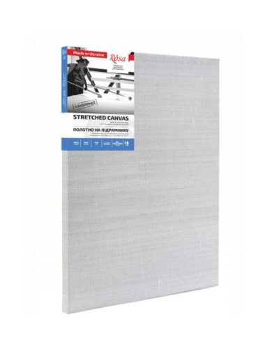 Полотно на підрамнику льон 50х210 см, середнє зерно, 335 г/м2 олія грунт ROSA