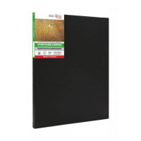 Полотно на підрамнику бавовна 30х45 см, дрібне зерно 220 г/м2, Чорний ґрунт, ROSA Gallery