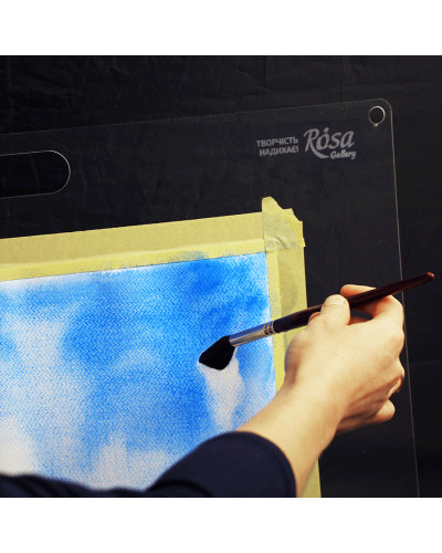 Акриловий прозорий планшет 38,7х48 см із ручкой ROSA Gallery