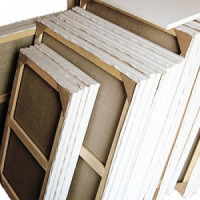 Полотно на підрамнику Льон 30х40 см ср зерно (глухий підрамник)