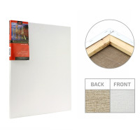 Холст на подрамнике лен 50х60 см, среднее зерно, 335 г/м2 акрил ROSA