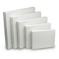 Полотно на підрамнику Льон 65х150 см серед зерно (глухий підрамник)