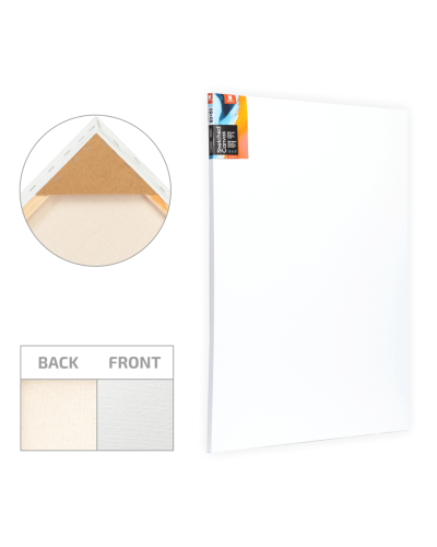 Холст хлопок на подрамнике 80x100 см мелкое зерно, акриловый грунт 280г/м2 Arteo Холст хлопок на подрамнике 80x100 см мелкое зерно, акриловый грунт 280г/м2 Arteo