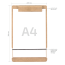 Планшет для листа паперу формат А4 з магнітним затиском 22х35 см, МДФ, ROSA Studio